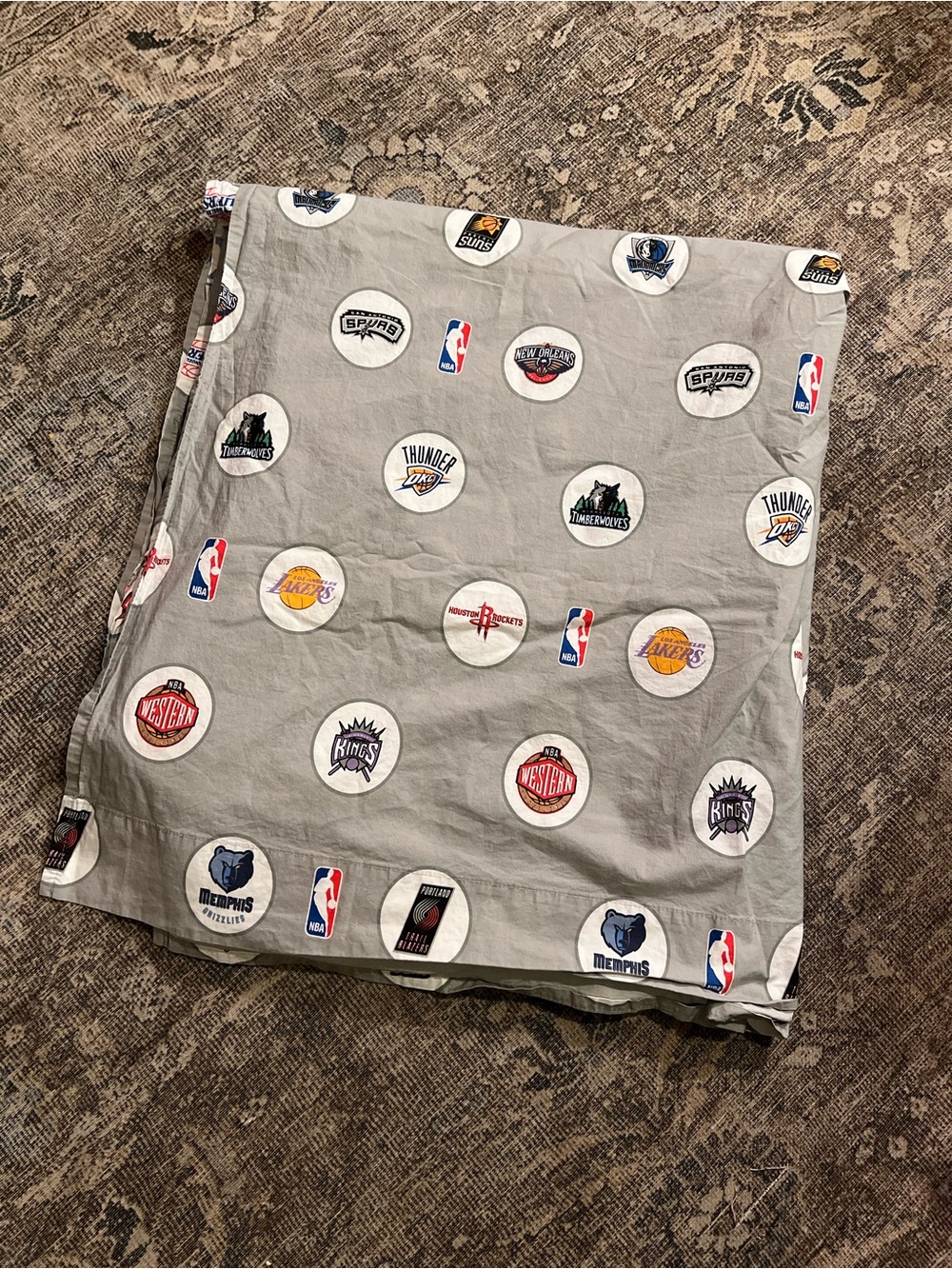 NBA Western Conference Full Flat Sheet — Pottery Barn Teen